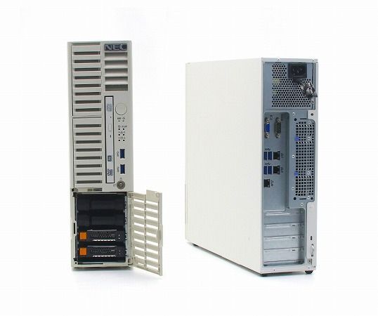 NEC Express 5800 T 110 i S Xeon E 3 1220 v 6 GHz 8 GB 500 GBx 2台 SATA 2 5インチ RAID 1構成