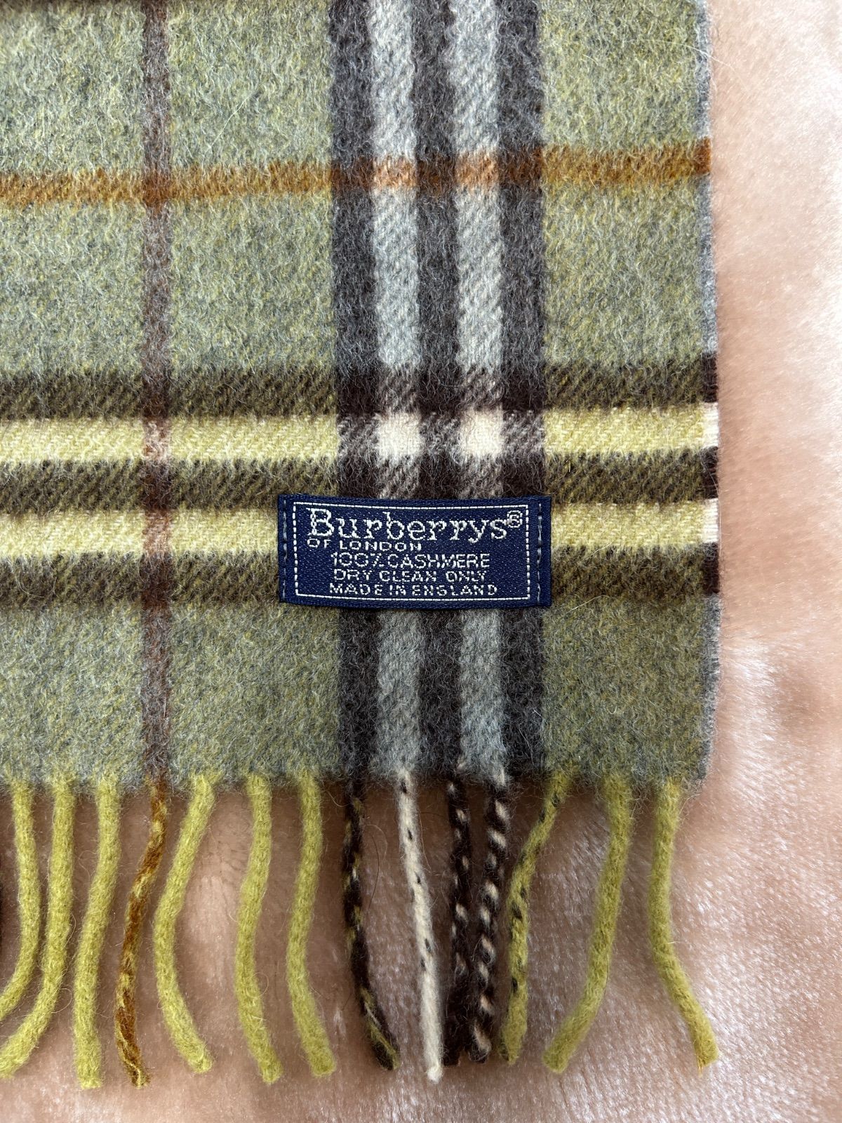 バーバリー マフラーストールショールスカーフgreenグリーン緑色系ノバチェックカシミヤカシミア100％イングランド製イギリス製英国製レディース女性用婦人womenメンズmen男性用紳士