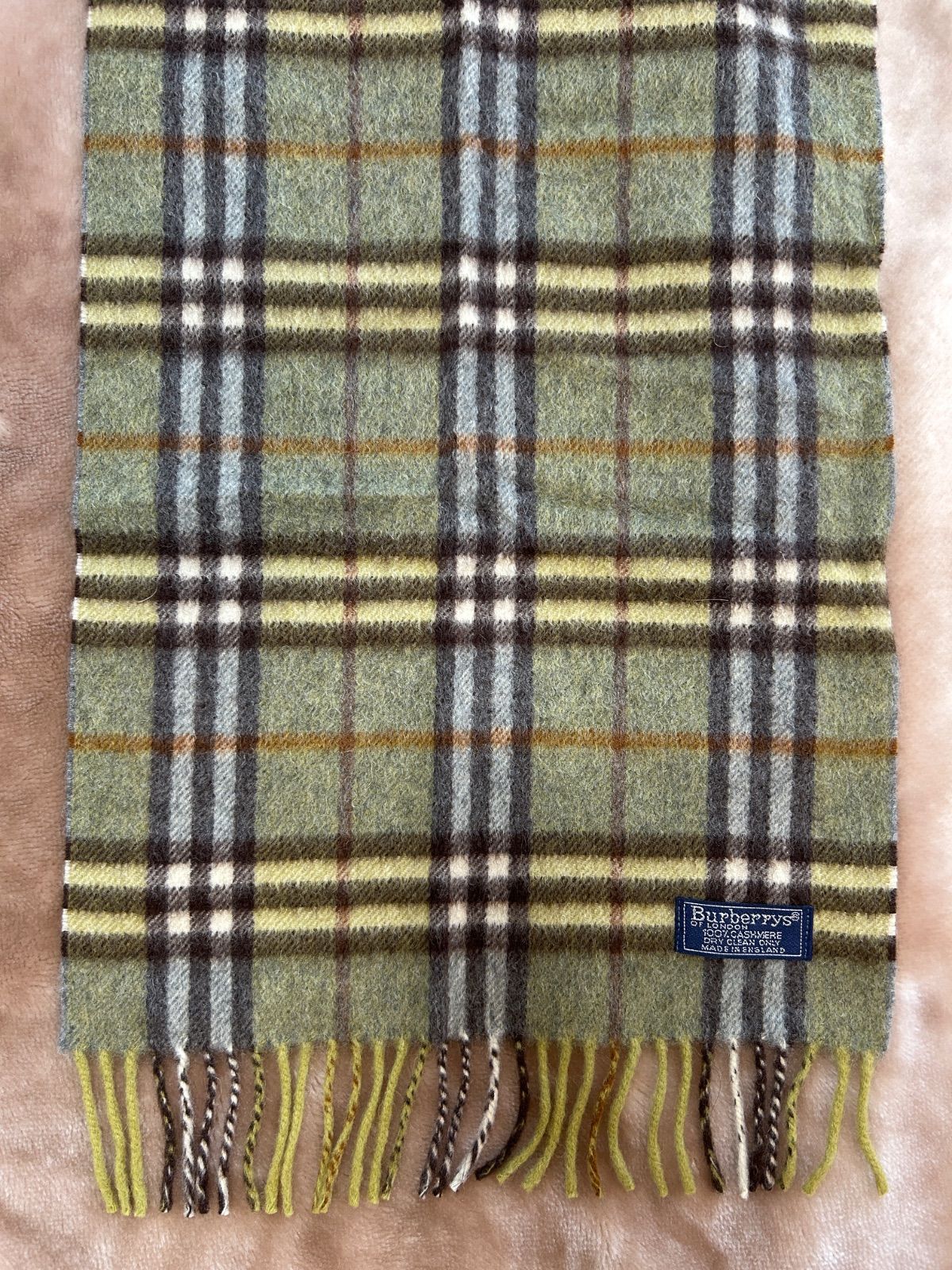 マフラーストールショールスカーフgreenグリーン緑色系ノバチェックカシミヤカシミア100％イングランド製イギリス製英国製レディース女性用婦人womenメンズmen男性用紳士