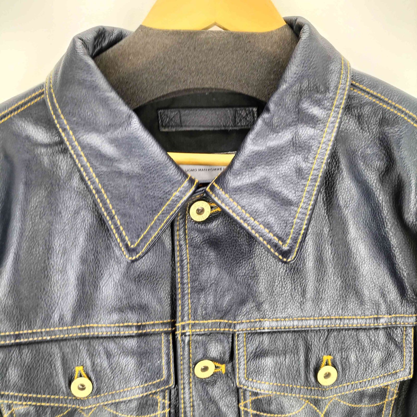 ボリーニ BOLINI カウハイド トラッカージャケット メンズ 50 - メルカリ