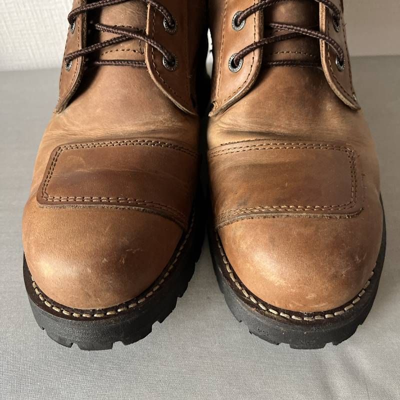 Alpha Industries Biker Boots Side Zipper Camel Men s US 9 アルファインダストリーズ バイクブーツ 27cm サイドジッパー キャメル