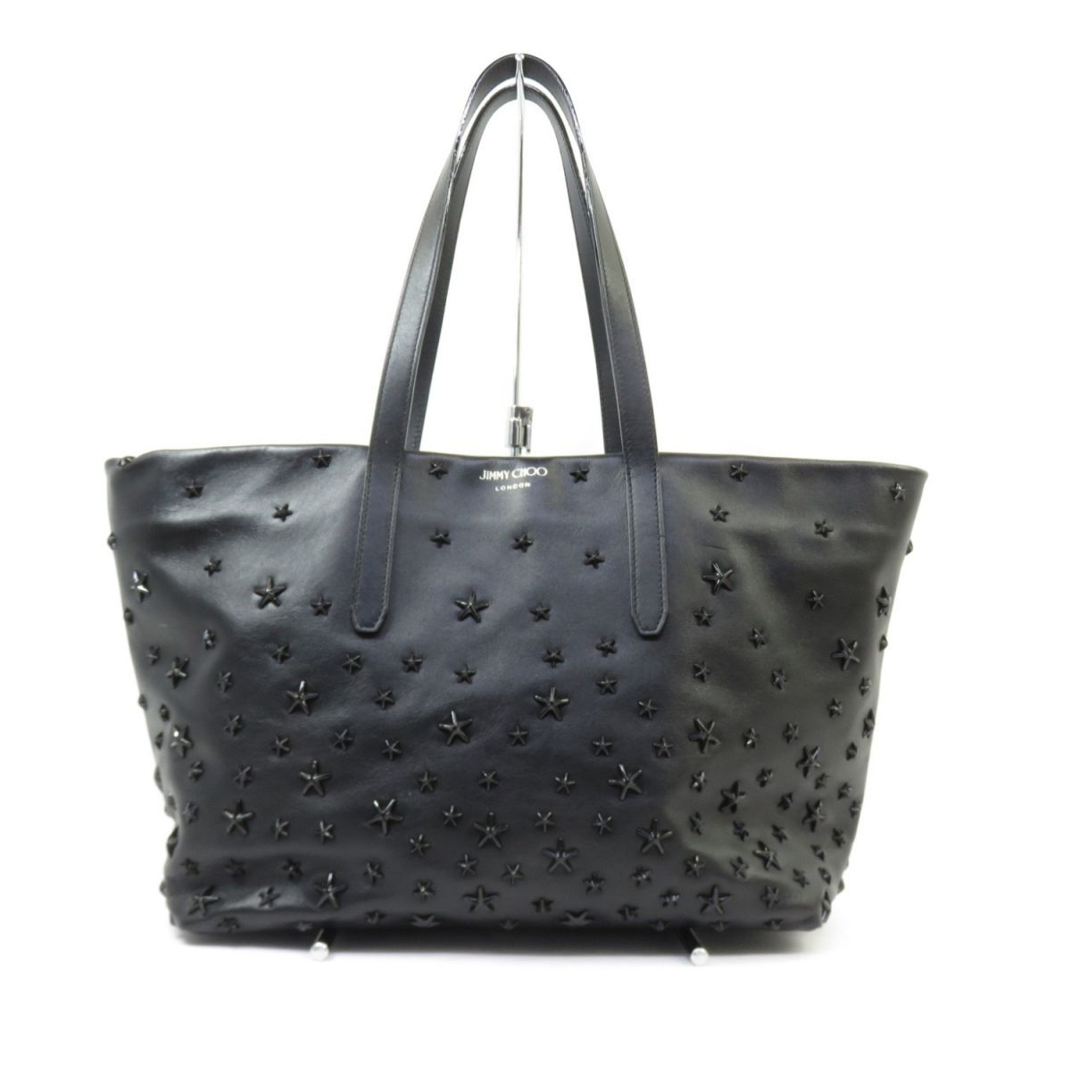 JIMMY CHOO ジミーチュウ スタースタッズ レザートートバッグ ショルダーバッグ