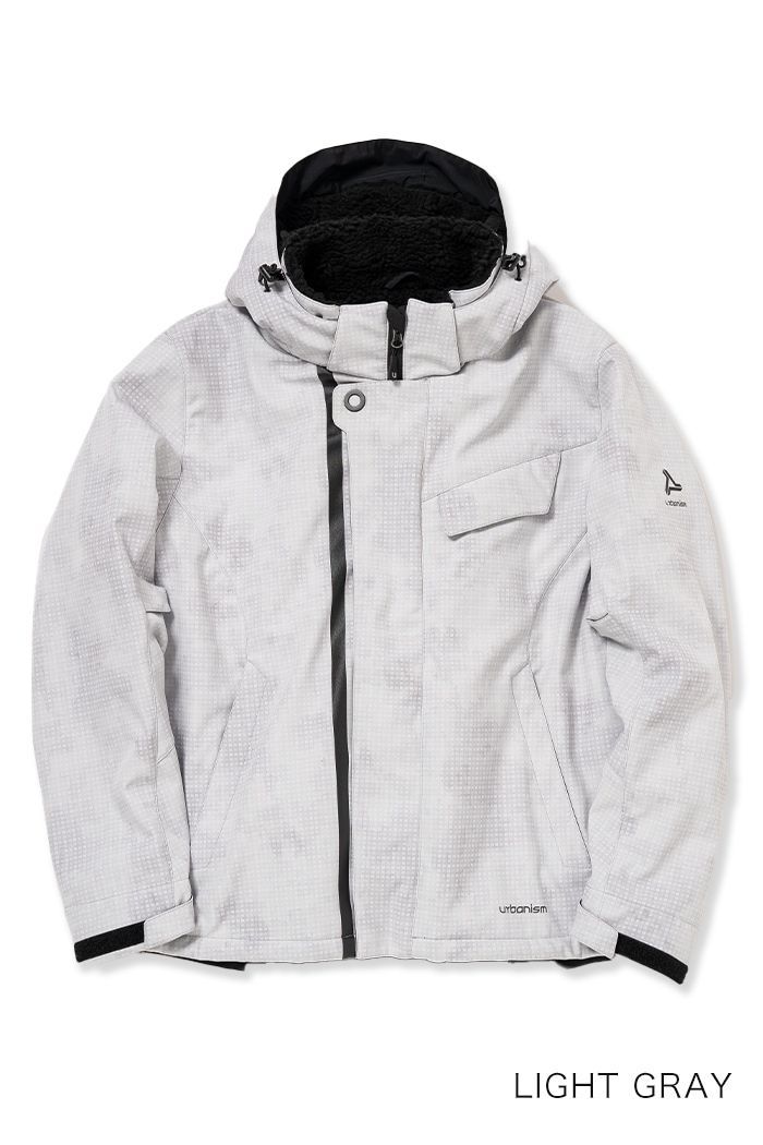 アーバニズム UNJ 142 ライトグレー メンズ M 3 L サイズ アーバンソフトシェルジャケット 秋冬用