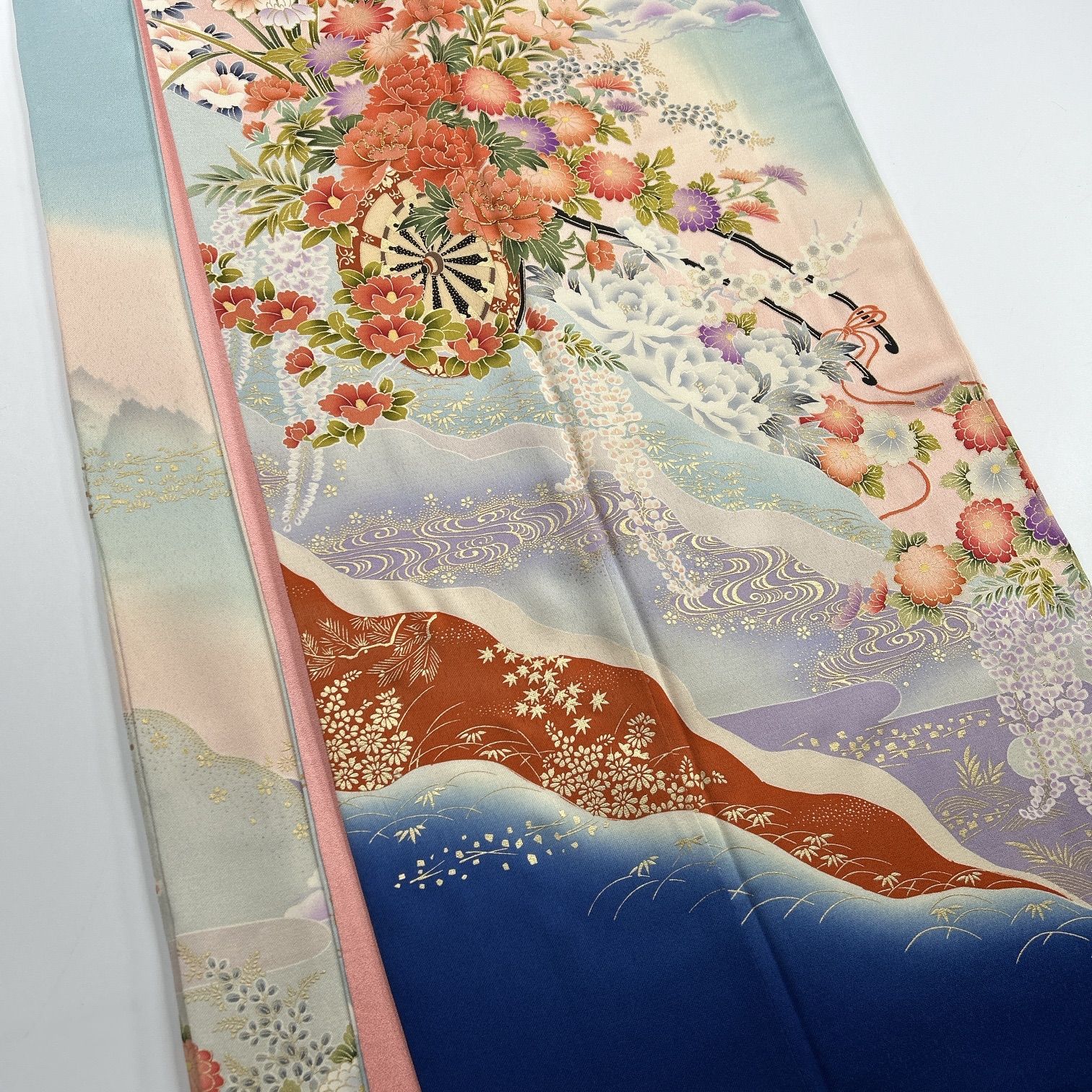  振袖 正絹 着物お 同梱 リメイク用 着付け L 179 振袖 着物