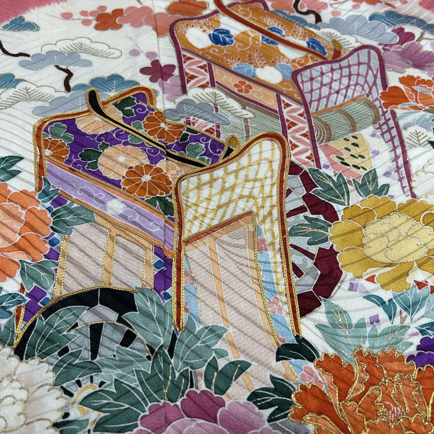 振袖 4枚 正絹 着物おまとめ売り 同梱購入歓迎 リメイク用 着付け練習