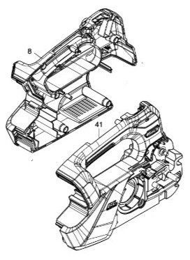 マキタ makita 40Vmax 充電式チェンソー MUC031GZR 用 ハウジングセット品 1831T2-8 部品 修理 補給 パーツ チェーンソー 農林 森林