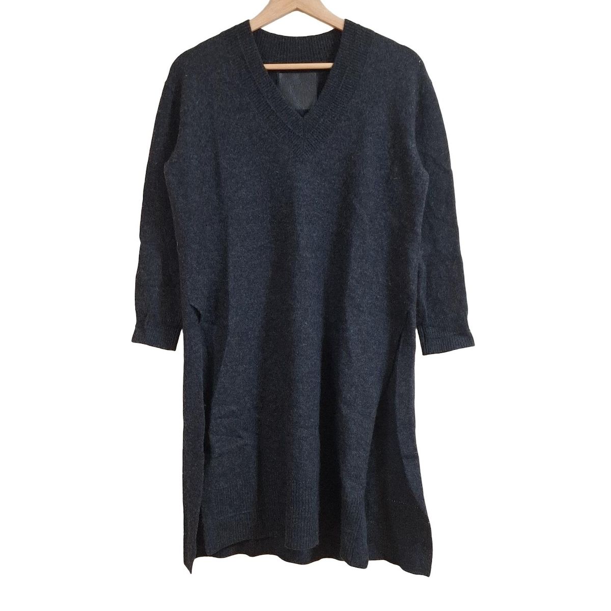 EPOCA(エポカ) ワンピース サイズ40 M レディース - 黒×ダークグレー V