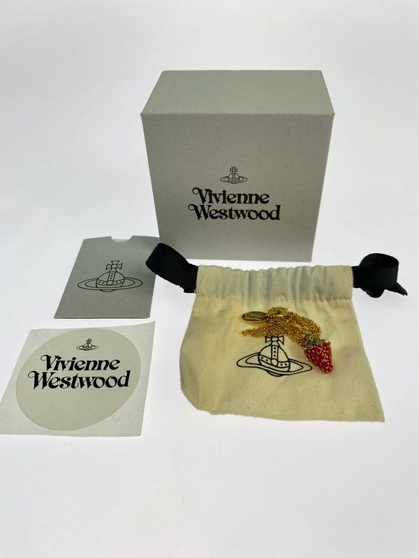 品 Vivienne Westwood ヴィヴィアンウエストウッド LEONELA GOLD-TONE STRAWBERRY PENDANT レオネラ ゴールド トーン ストロベリー ペンダント 192-251112-jt-07-min