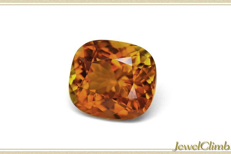 鑑別書付 上品な多色の輝き オレンジトルマリン 宝石 ルース １ ３２ＣＴ