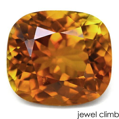 鑑別書付 上品な多色の輝き オレンジトルマリン 宝石 ルース １ ３２ＣＴ