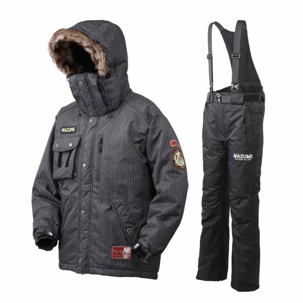 マズメ 防寒服アウター CORE ALL WEATHER SUIT POP ブラックヘリンボーン 3L