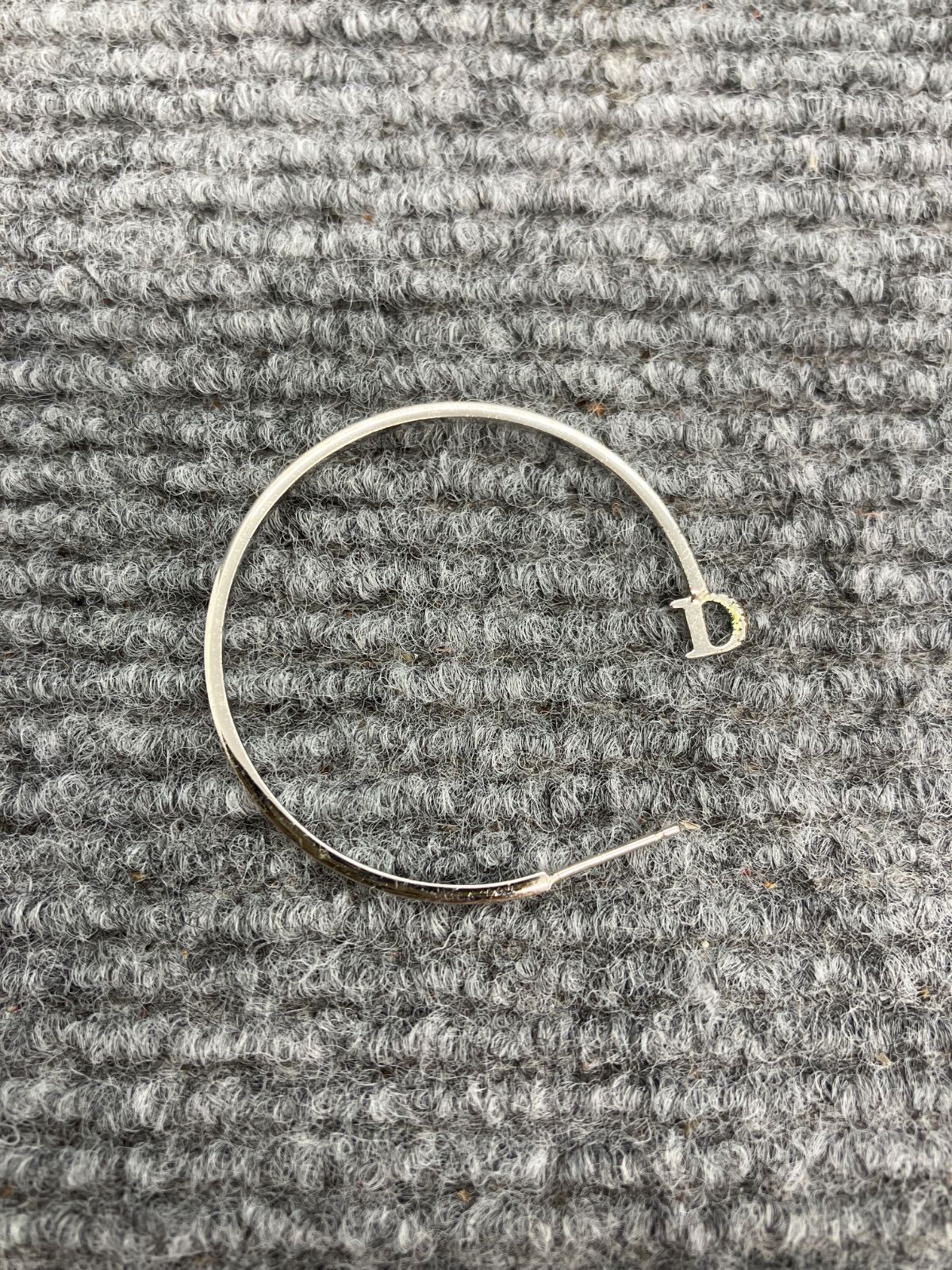 Christian Dior クリスチャンディオール ピアス 片耳 ラインストーン