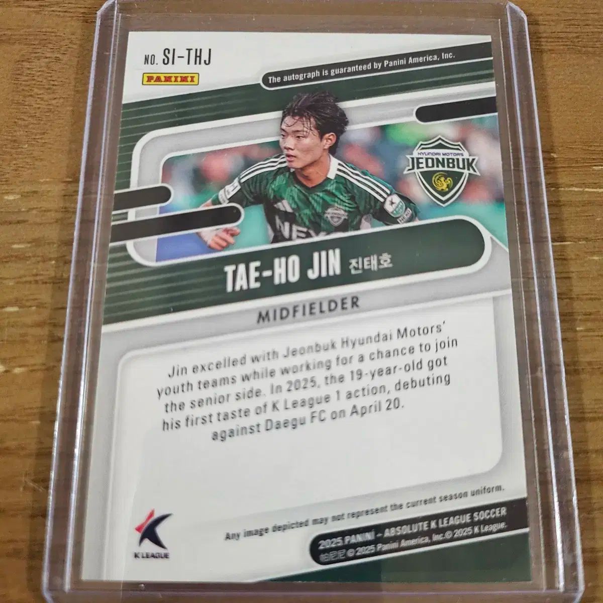 2025 Panini Kリーグ JINtaeho ROOKIE AUTO 25 全北