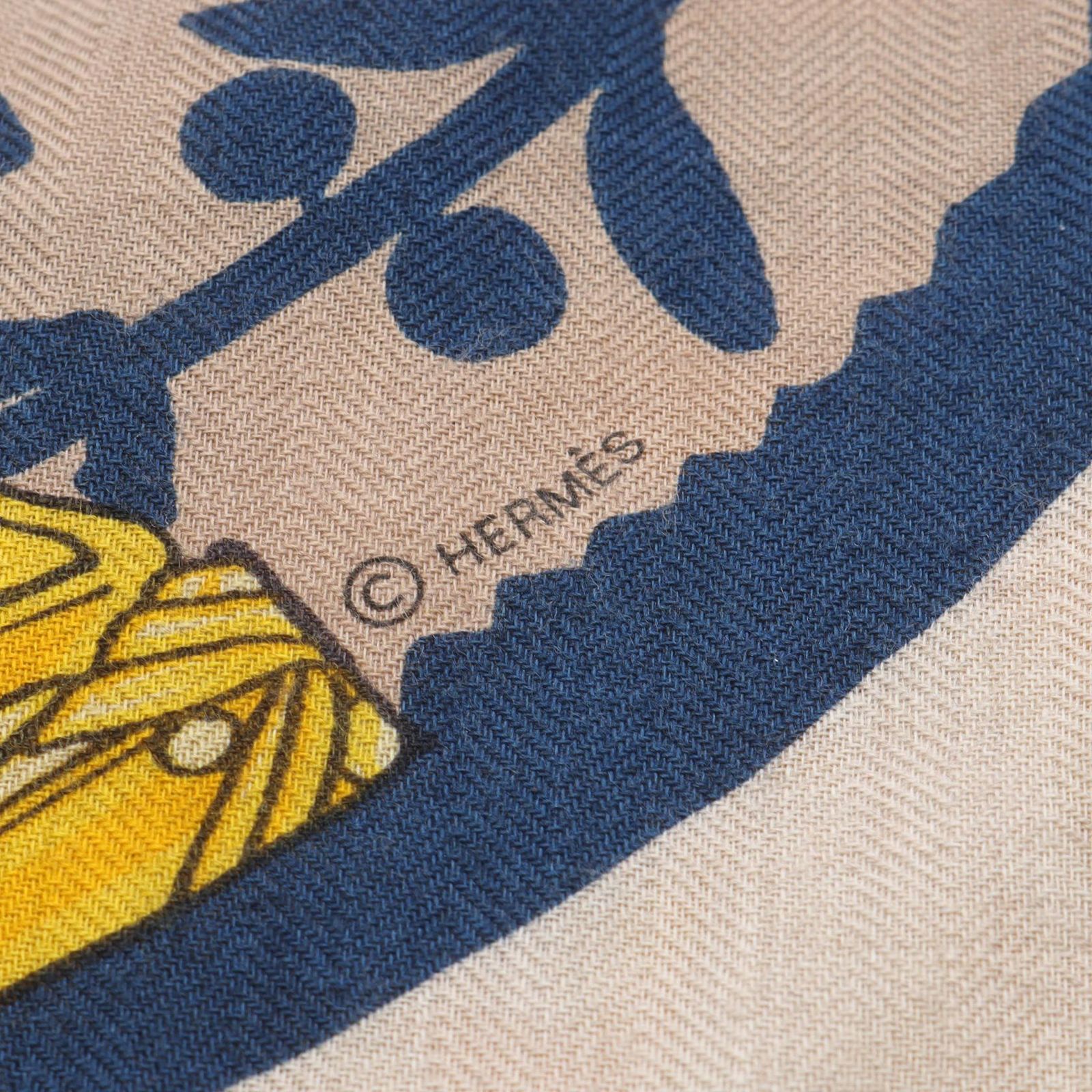 エルメス HERMES スカーフ トライアングルジェアン ETRIERS シルク