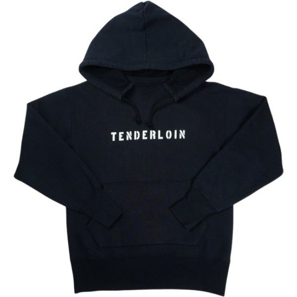 Size【S】 TENDERLOIN テンダーロイン T-HOODED 後付けパーカー 紺