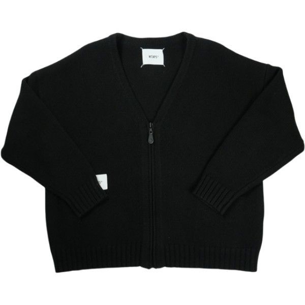 Size L WTAPS ダブルタップス 20AW PALMER SWEATER WONY BLACK 202MADT-KNM04 ジップセーター 黒 品-非常に良い 20829906
