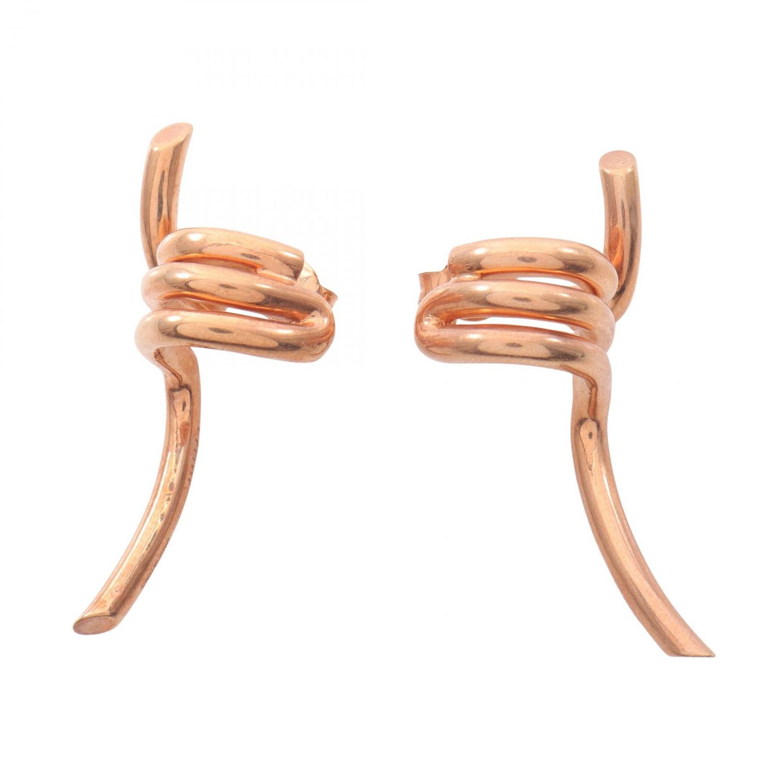 セリーヌ CELINE ピアス バーベル GP ゴールドメッキ ピアス レディース Used A