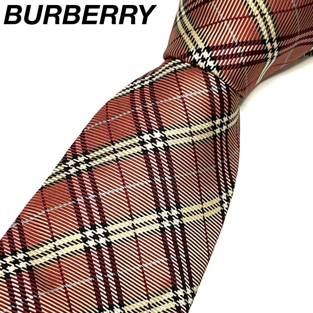 美品】BURBERRY ネクタイピン ノバチェック 幾何学模様 バーバリー