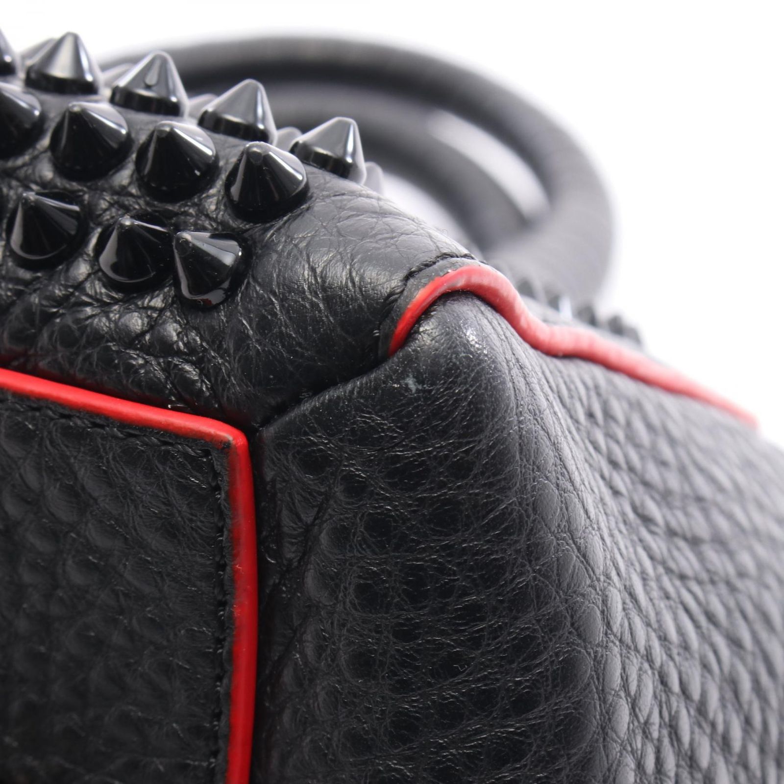  クリスチャンルブタン Christian Louboutin ボストンバッグ パネトーネ ブラック レザー スモール 2 wayショルダー レディース A ボストンバッグ 旅行用バッグ バッグ