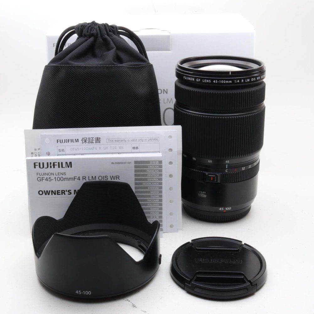 FUJIFILM Gマウント 交換レンズ フジノン ズーム 標準 45-100mm F4通し 防塵防滴耐低温 リニアモーター 静音 絞りリング F GF45-100MMF4 R LM OIS WR