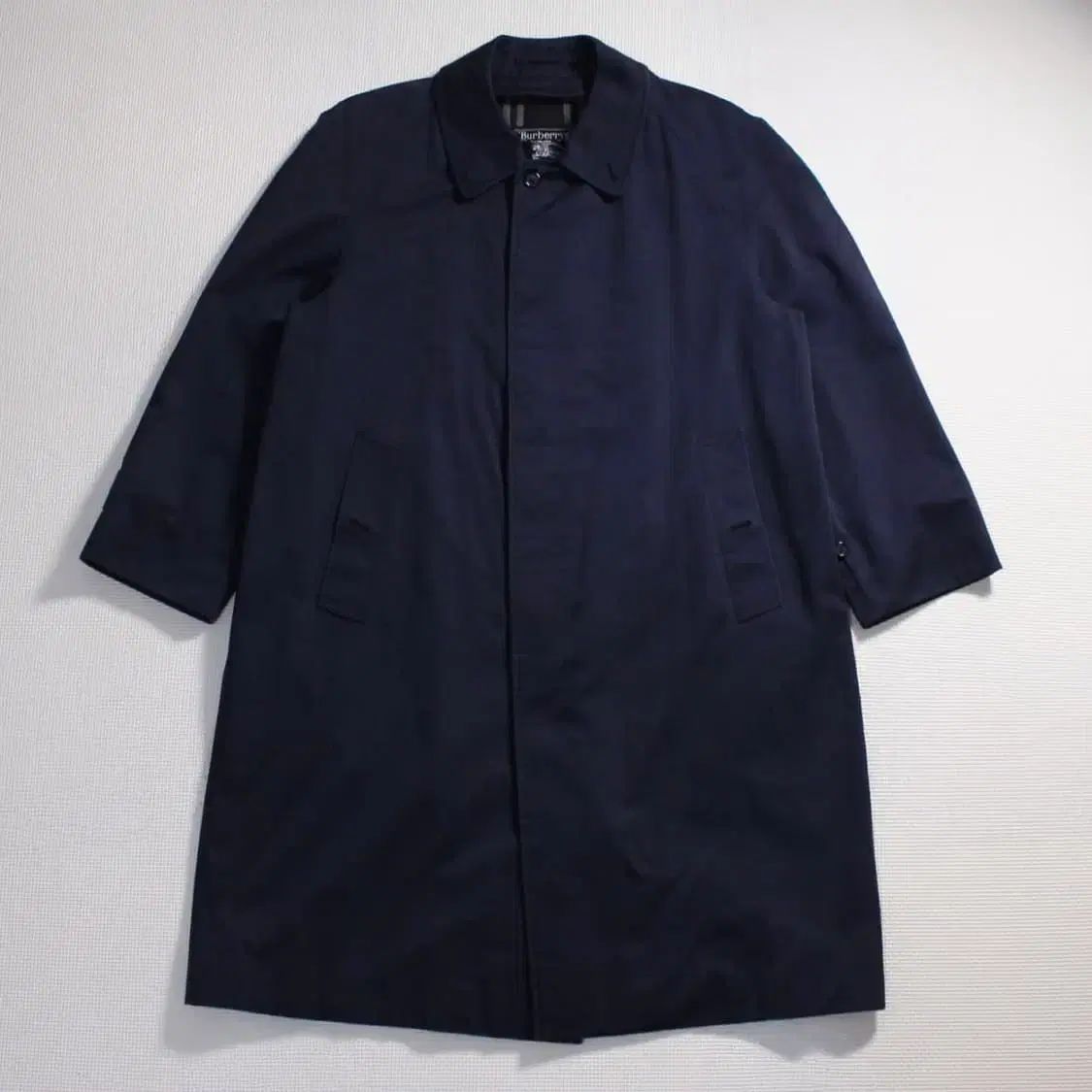 90年代 Burberrys バーバリー ネイビー Single バルマカーン コート