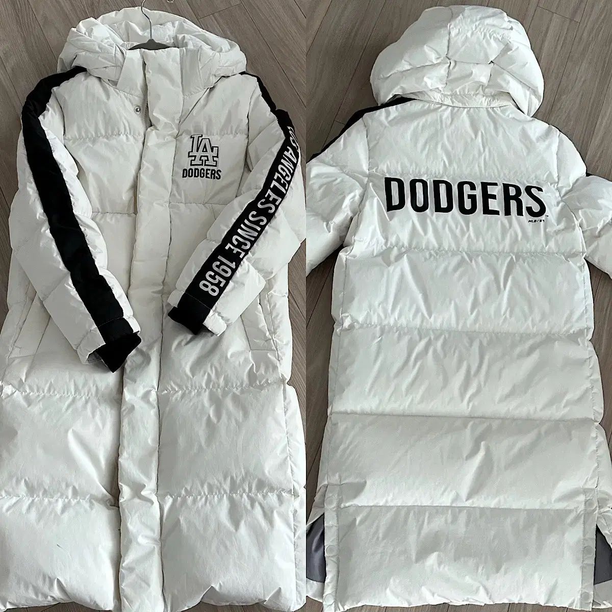 145号 MLB キッズ ダウンジャケット ロング丈