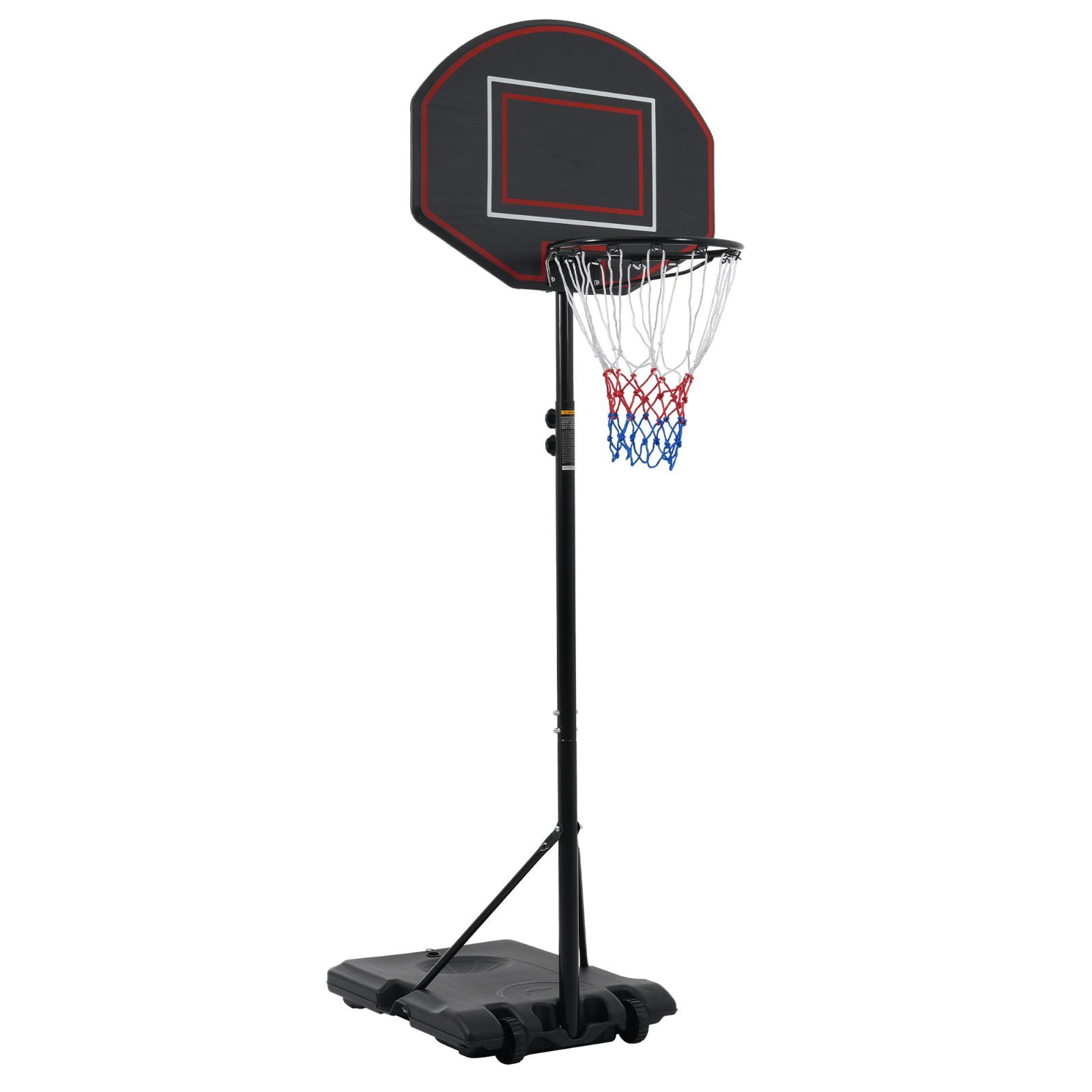 バスケットゴール 高さ6段階調節 179-260cm 屋外 家庭用 高さ調節簡単