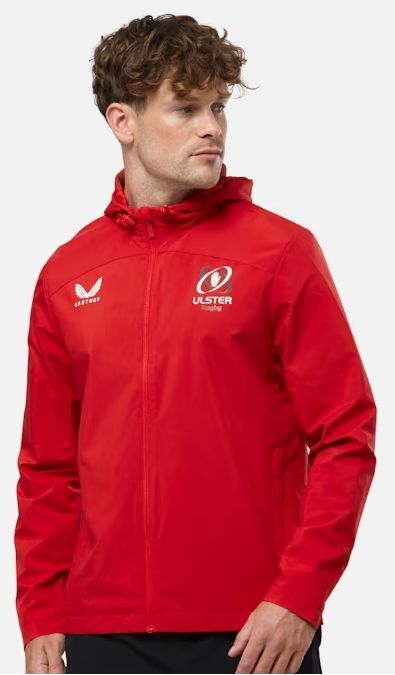 カストレ ラグビー アルスター レイン ジャケット 赤 レッド 公式モデル 日本未発売