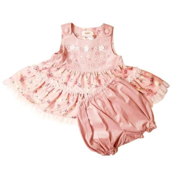 ミルキースーツ Souris スーリー フラワープリント 細コール 684 80