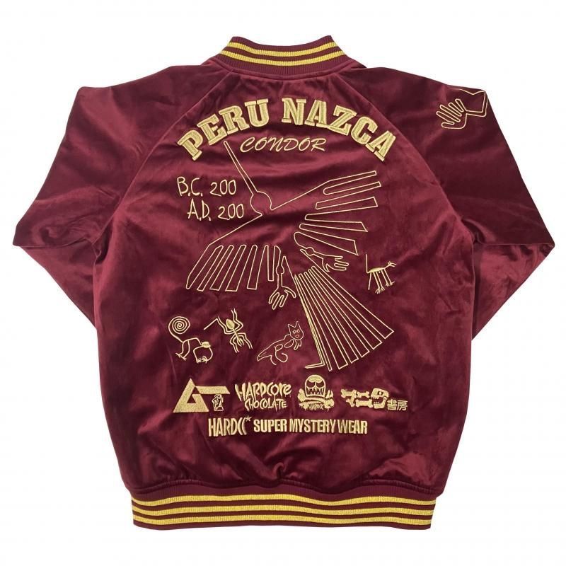 ナスカジャン2025 別珍 キヌア バーガンディ ユニセックス