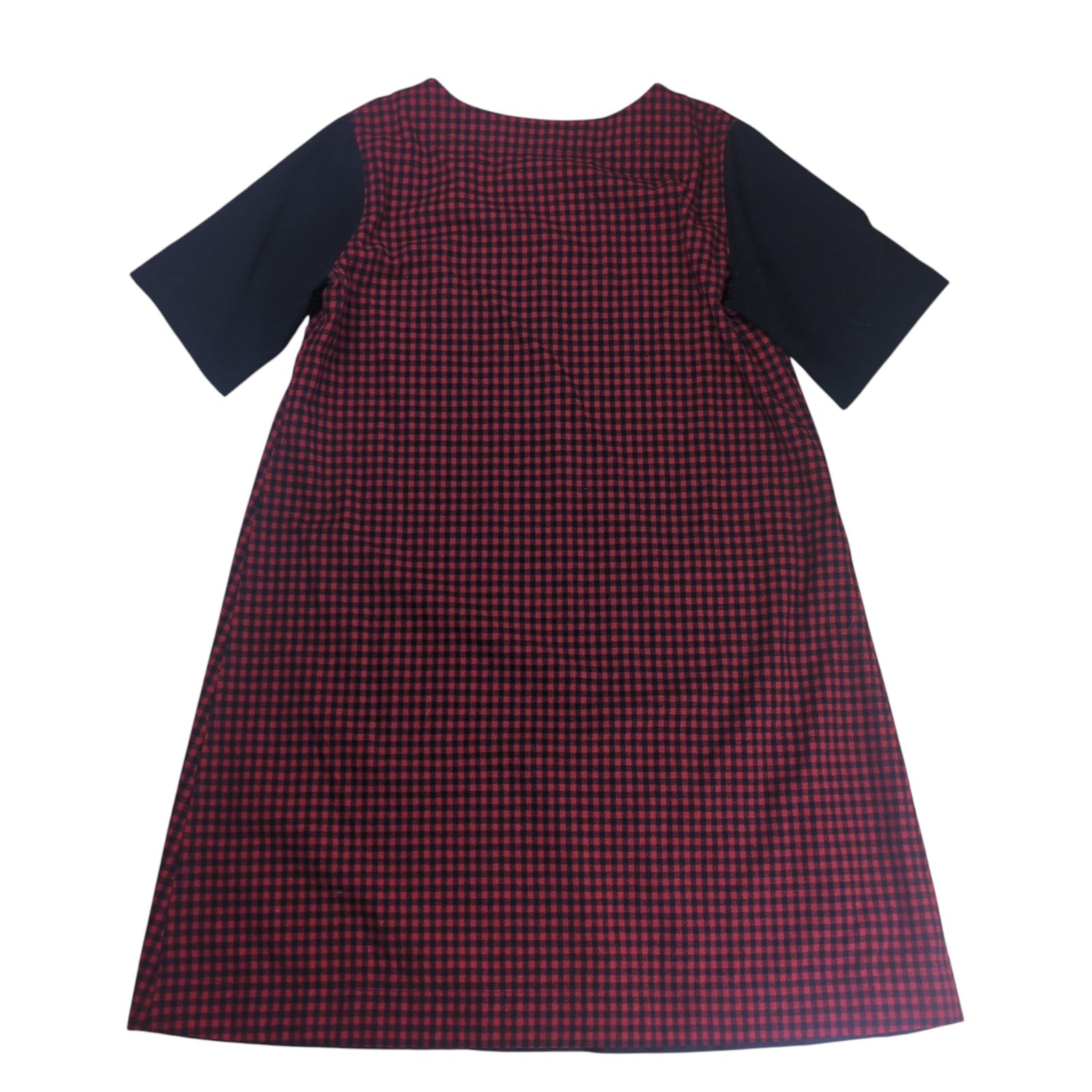 tricot COMME des GARCONS Ginghamcheck Wool V Neck One Piece