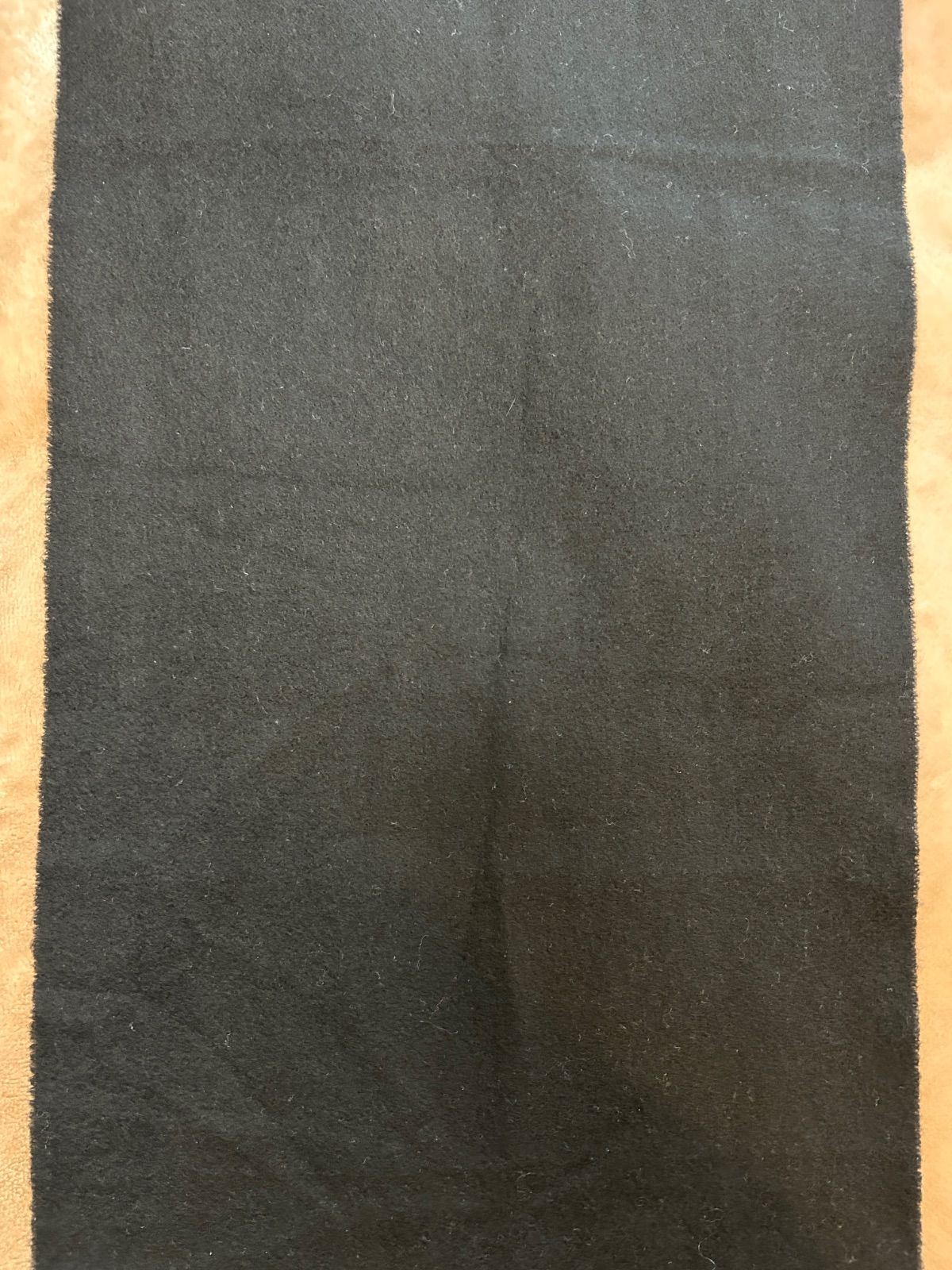 フルラFURLAマフラーストールショールスカーフblackブラック黒色系無地雪の結晶柄縦約156センチ横約34センチフリンジ約10センチレディースlady