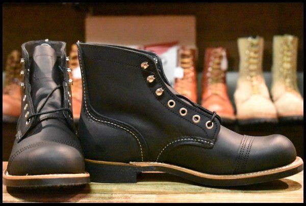 7.5D 24年 レッドウィング 8084 アイアンレンジャー ブラックハーネス 黒 キャップトゥ ブーツ redwing HOPESMORE FI252