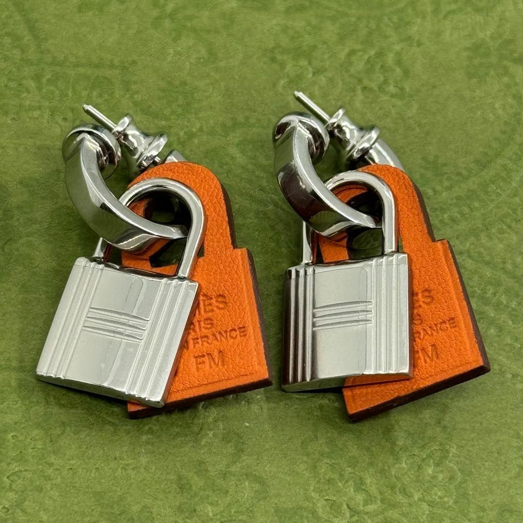 HERMES オーケリー カデナ 3way ピアス オレンジ 06-106.33 - メルカリ