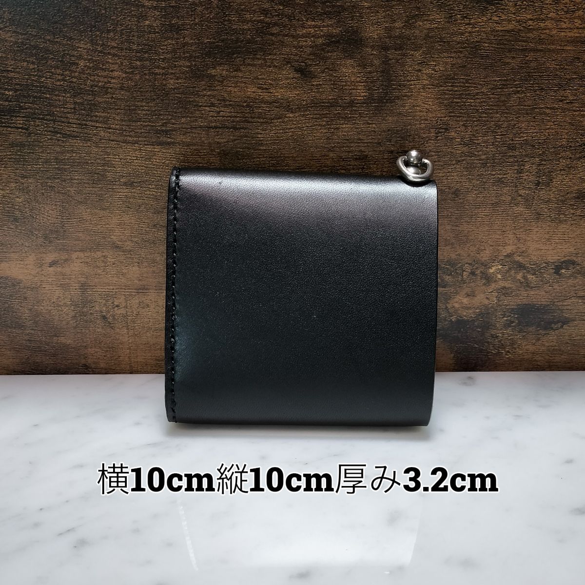 栃木レザー オイルレザー 三つ折りトラッカーウォレット コンパクト ハンドメイド