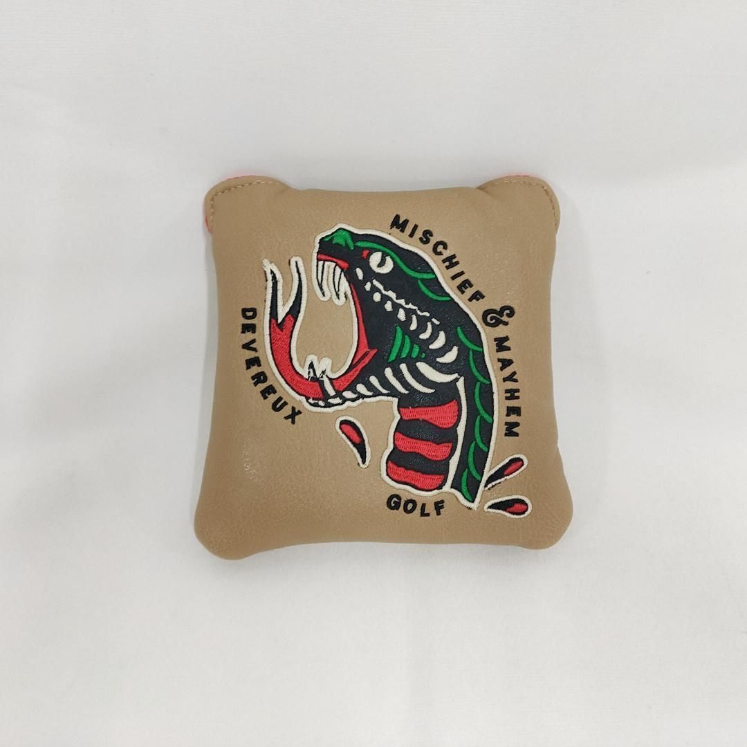 新品 未使用 デヴァローゴルフ マレット用パターカバー スネーク