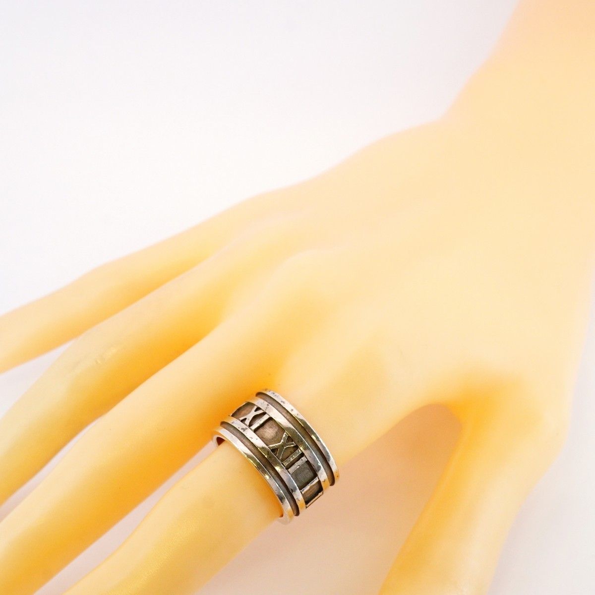 点限り 5jmb0862 ティファニー リング アトラス ワイド シルバー925 14号 レディース