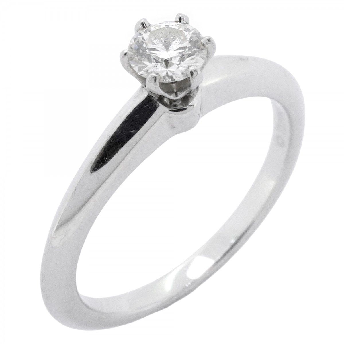 5jmb0889 ティファニー リング ソリティア 1PD Pt950 プラチナ ダイヤモンド 0.23ct 9号 レディース
