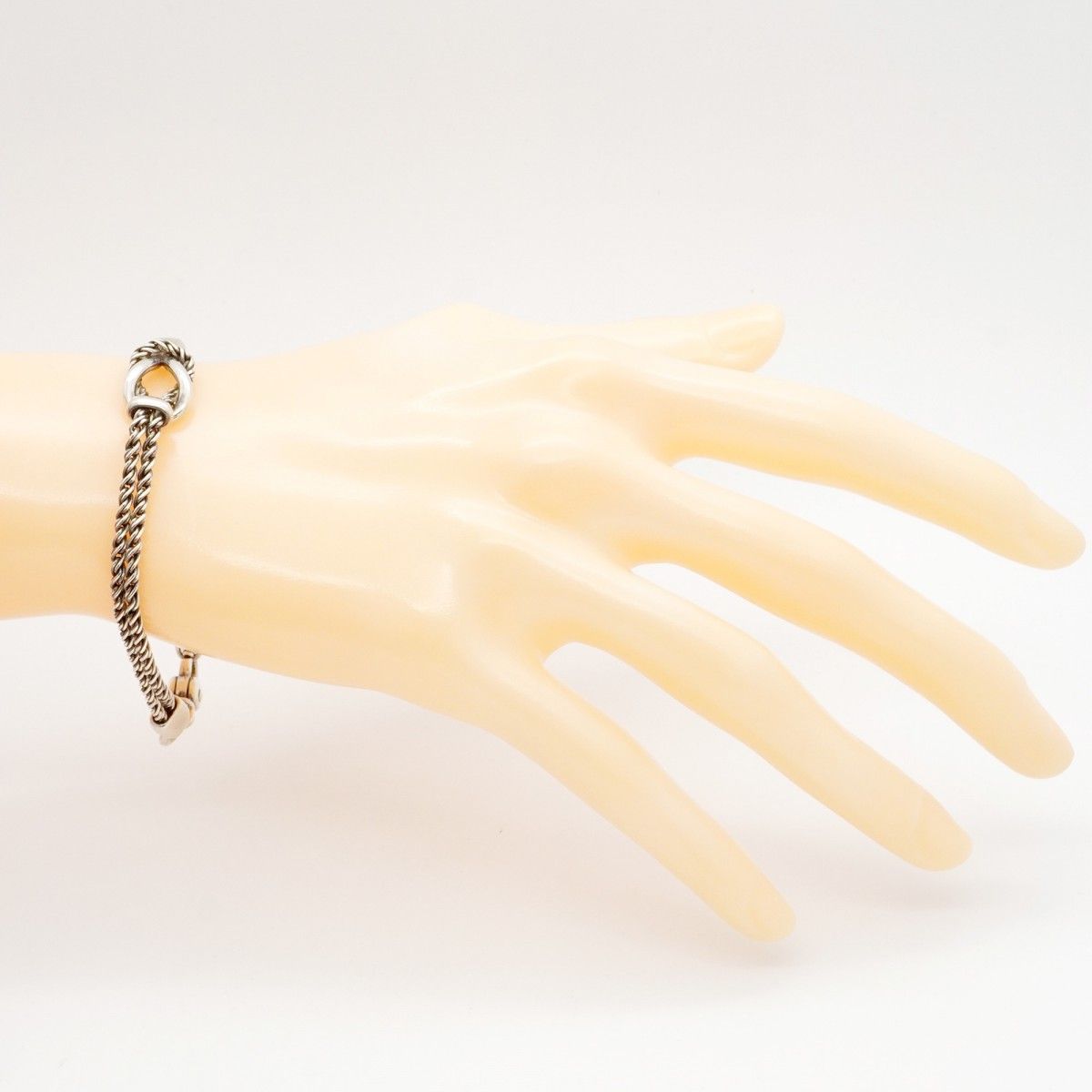 5jmb0876】ティファニー ブレスレット センターノット/ダブルロープ