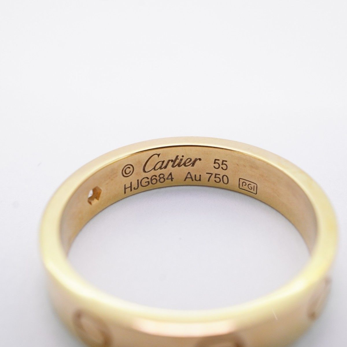 5jmb0890】カルティエ リング ミニラブ 1PD K18YG イエローゴールド