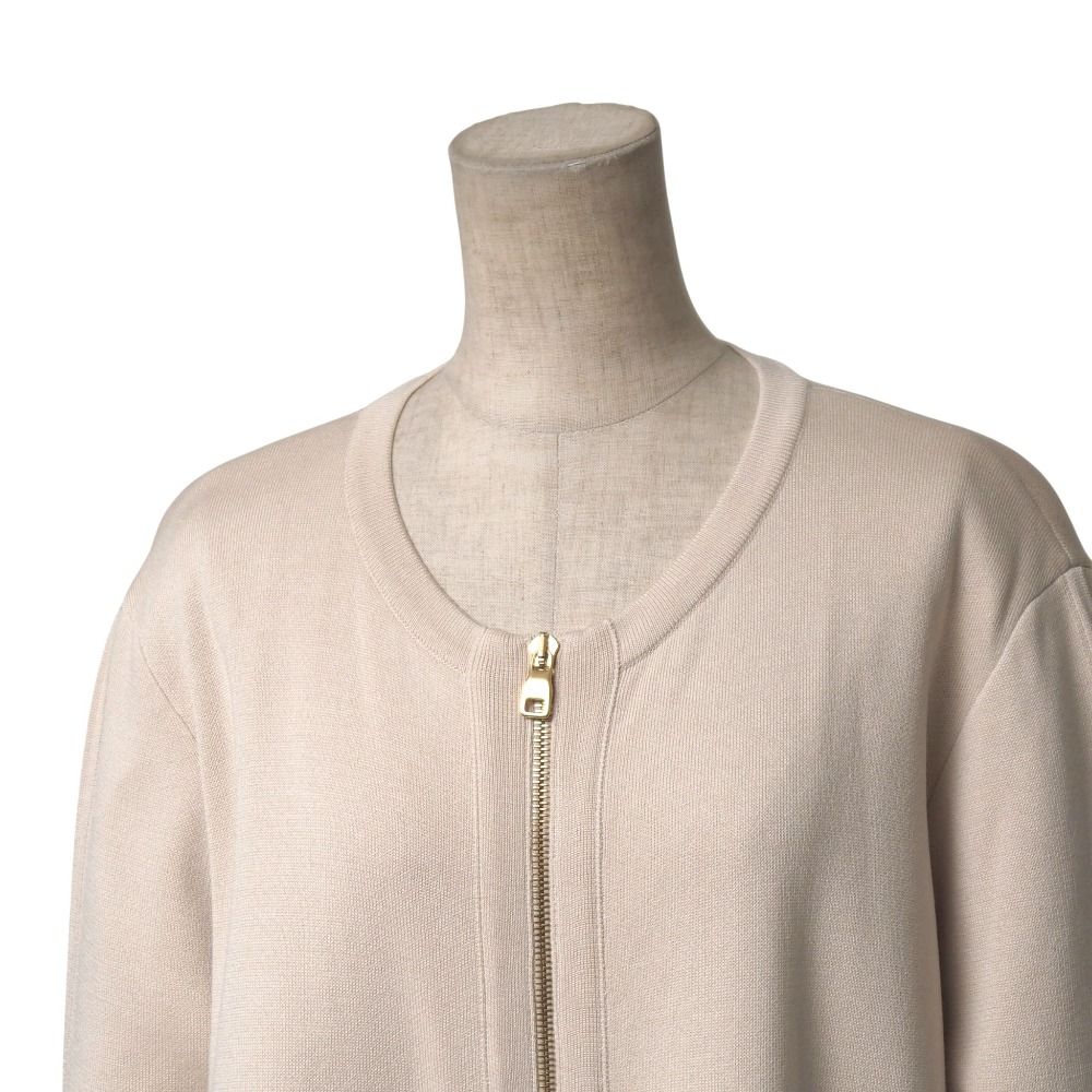  Salvatore Ferragamo サルヴァトーレフェラガモ ワンピース サイズXL ニット ジップアップ ノー 長袖 ロングワンピ―ス ブランド古着 RA 6491 長袖 七分袖 ニットワンピース