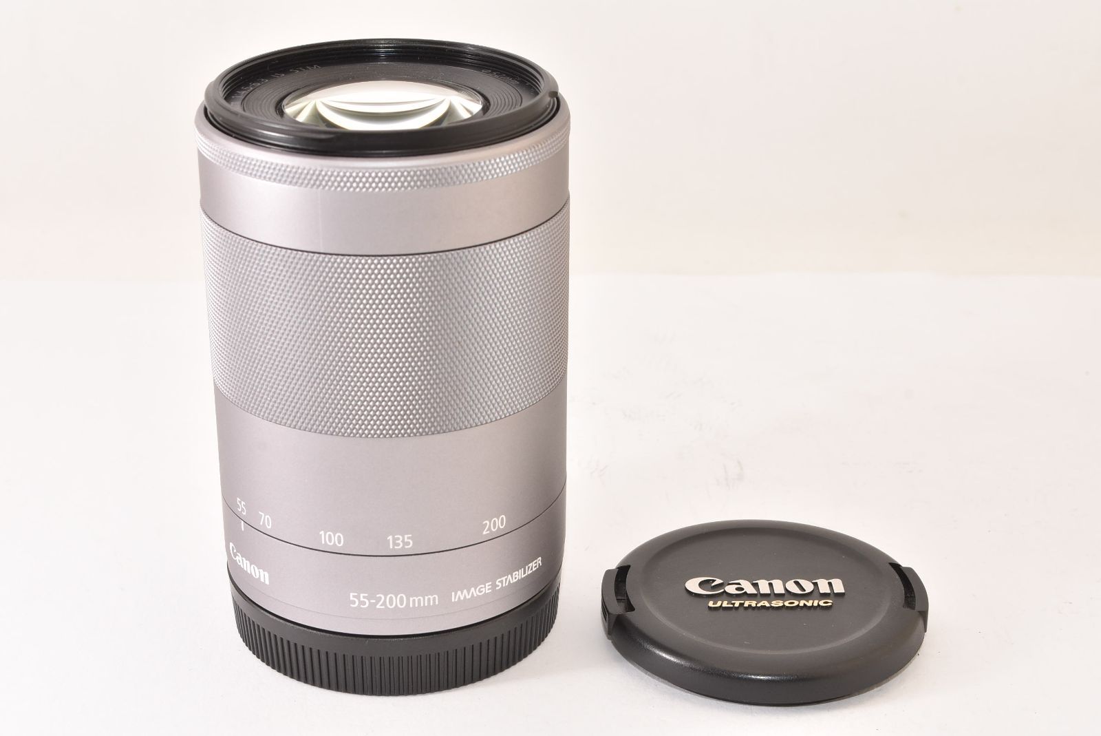 上品 Canon キャノン EF-M 55-200 mm F 4.5-6.3 IS STM シルバー 2511035