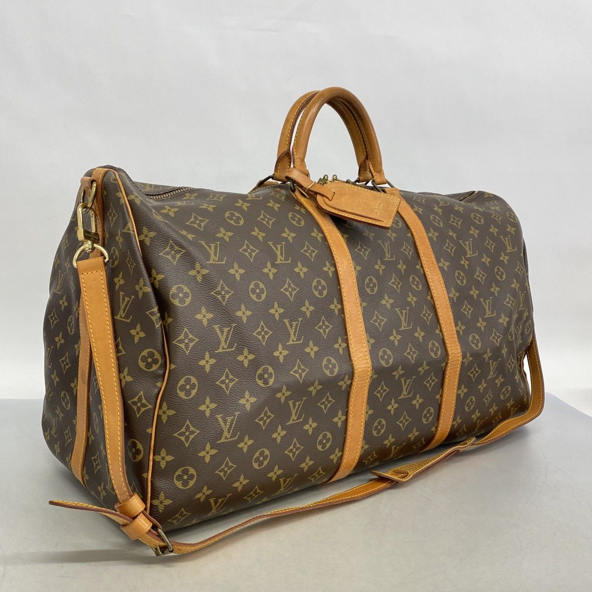 5ob1276 ルイヴィトン ボストンバッグ モノグラム キーポルバンドリエール60 M41412 ブラウン メンズ レディース ユニセックス
