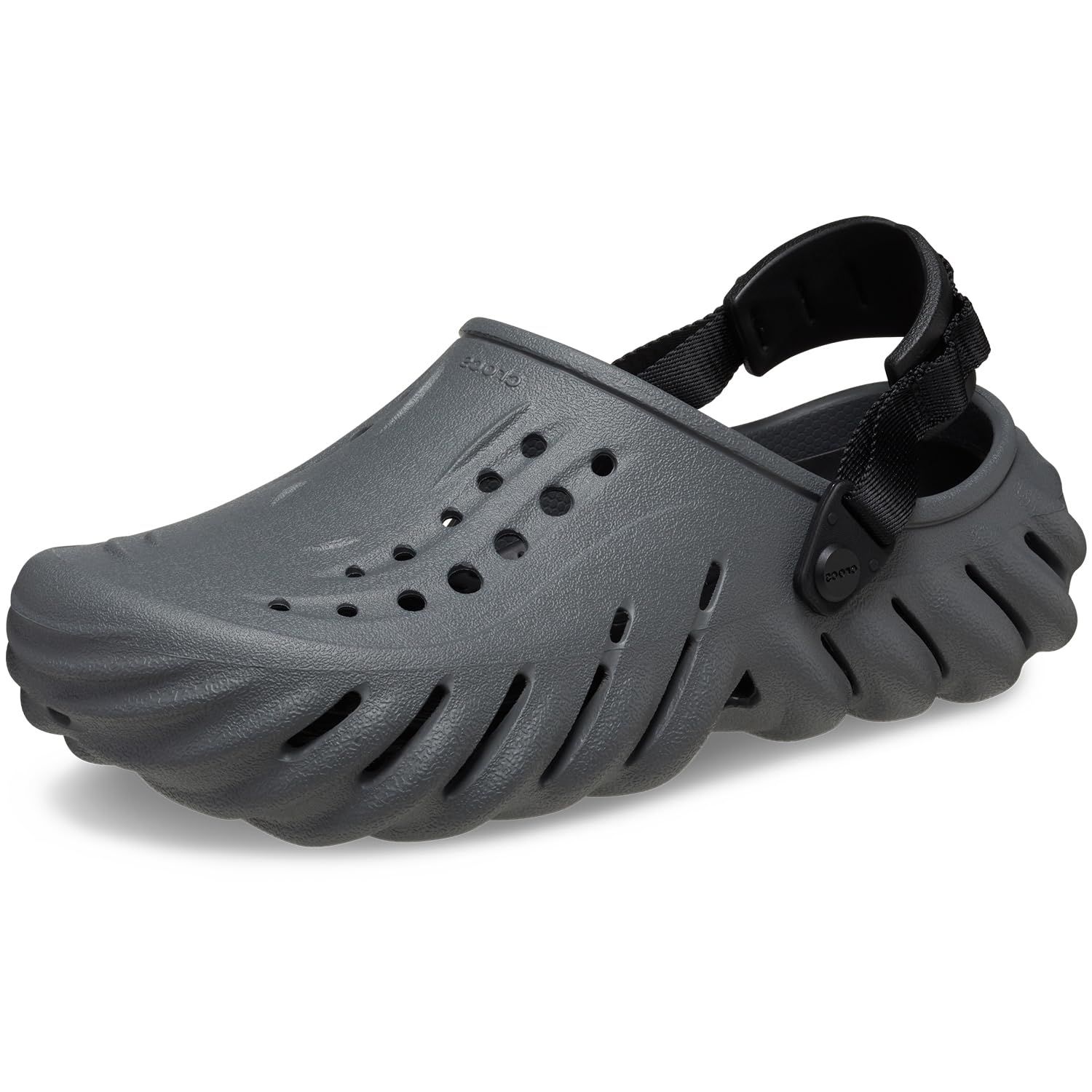 クロックス crocs スポーツサンダル エコークロッグ S G グレー 207937-0 DA 軽量 速乾性 通気性 タウン レジャー 日常履き ２７ ０ Men Lady