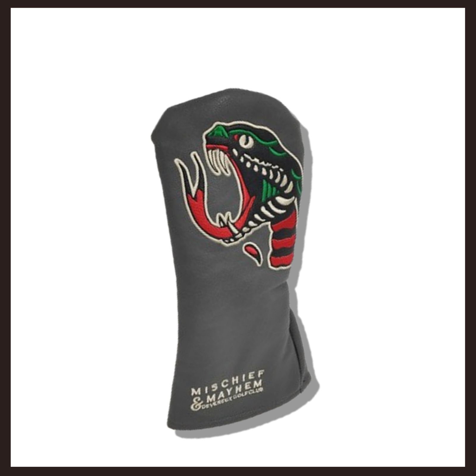 デヴァローゴルフ ドライバーカバー スネーク バイト グレー DEVEREUX GOLF ドライバーヘッドカバー