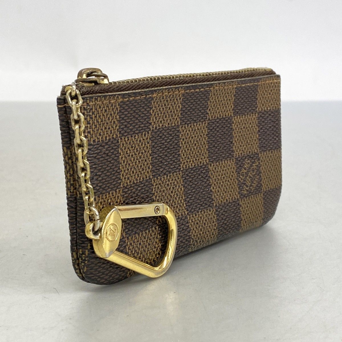 5 ob 1333 ルイヴィトン コインケース ダミエ ポシェットクレ N 62658 エベヌ メンズ レディース ユニセックス