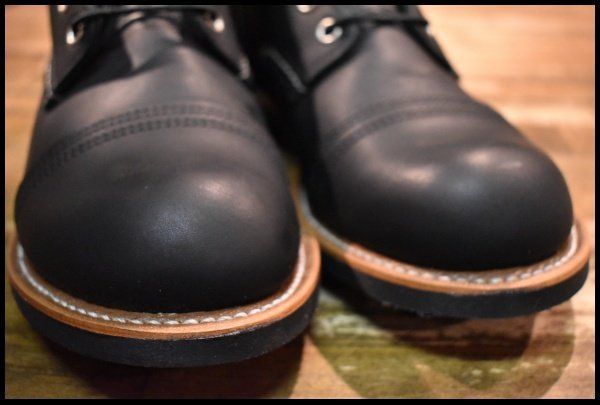 キャップトゥ 編み上げ