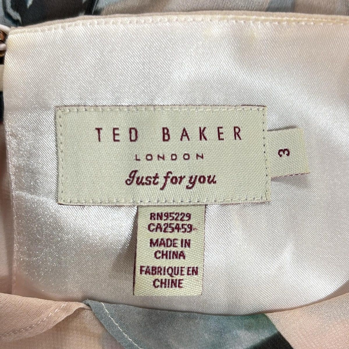S】TED BAKER テッドベーカー 花柄 ノースリーブ ブラウス テッド 