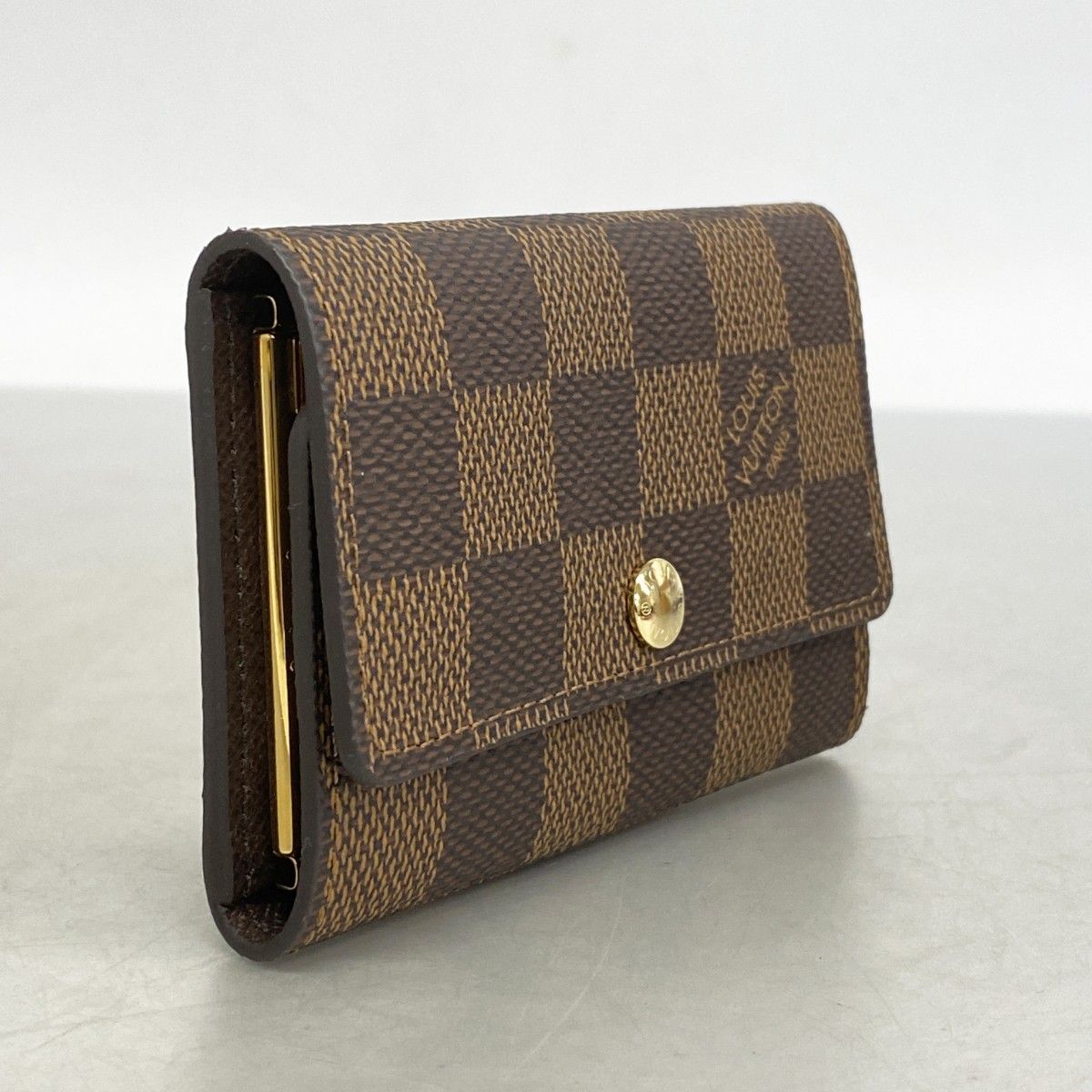 5 oc 1411 ルイヴィトン キーケース ダミエ ミュルティクレ6 N 62630 エベヌ メンズ レディース ユニセックス