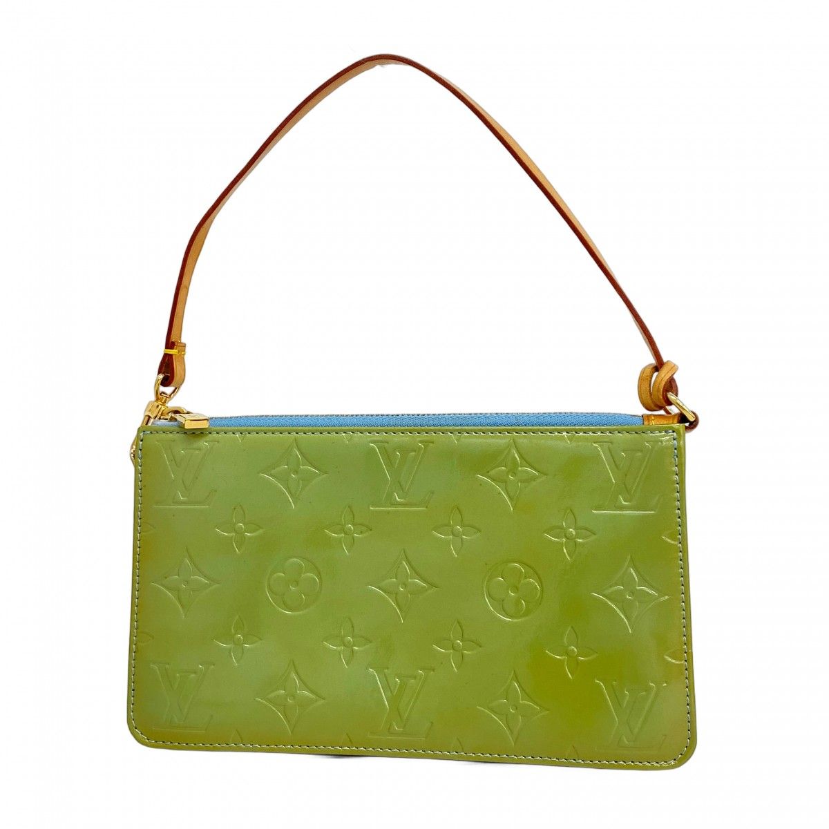 5oc1441 ルイヴィトン ポーチ ヴェルニ レキシントン M91011 ベビーブルー レディース